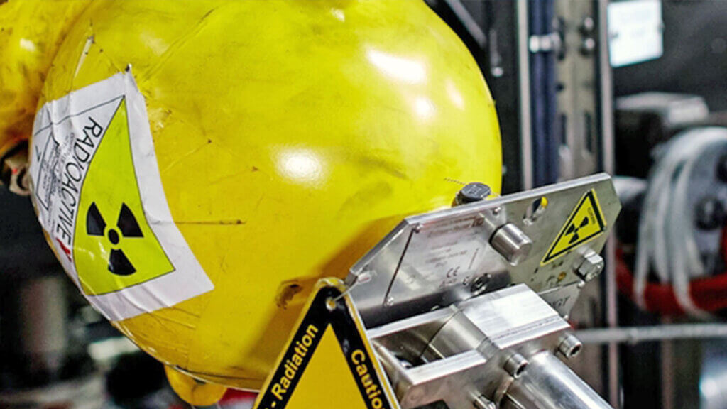 Radioactive level gauge